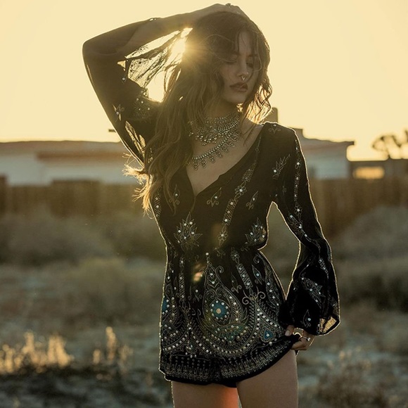 Anna Sui For O'Neill Harmon Beach Romper - Picture 6 of 9